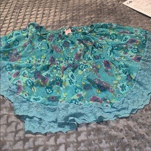 Blue flower shirt/ blouse